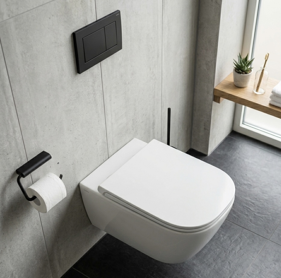 Wall-Hung Toilet in Huntingdon